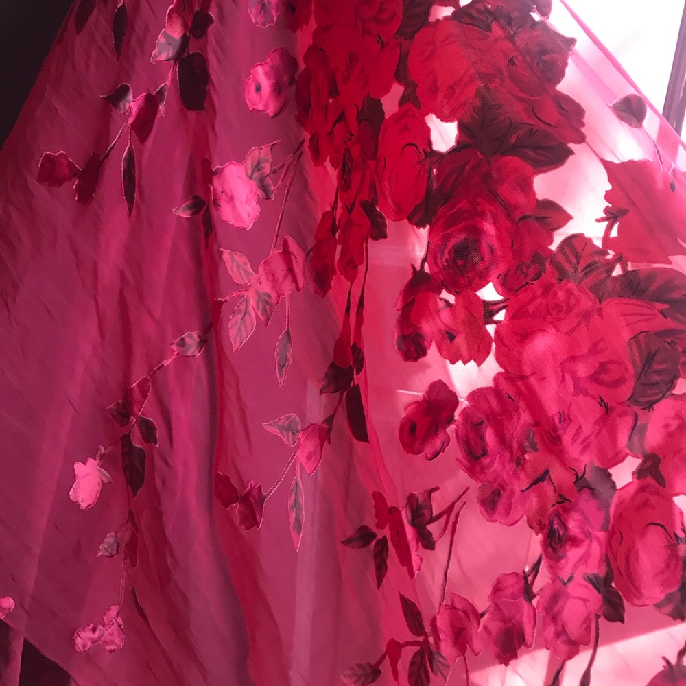 A beautiful red scarf!